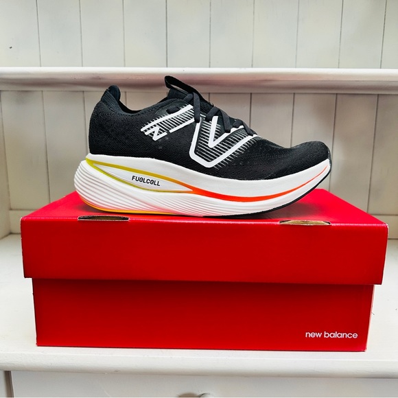New Balance Fuelcell SuperComp Trainer Running Shoes / Sneakers - Black Orange - Picture 2 of 9